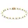 Rebel & Rose Stones Only Armband Edelstahl glänzend Virgin White Gold 40113-G-S Größe 4 mm