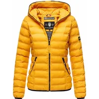 NAVAHOO Damen Stylische Steppjacke Übergangsjacke mit Kapuze Neevia