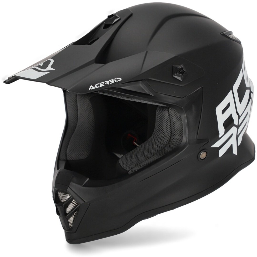 Acerbis Steel De Helm van de Motorcross van jonge geitjes, zwart, M Voorkinderen