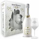 Sant'Orsola ICE Demi Sec Schaumwein Sekt Wein + Weinglas Geschenkbox (1 x 0.75 l) (Packung mit 6)