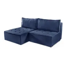 kaiser möbel Ecksofa Bohoo Mini modernes Ecksofa mit Schlaffunktion blau