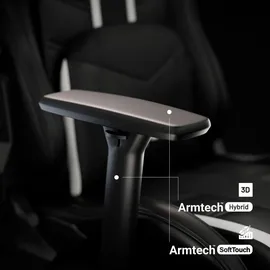 Diablo Chairs X-Ray Gaming-Stuhl schwarz/weiß Small