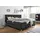 Home Affaire Boxspringbett HOME AFFAIRE "Salo XXL", grau (anthrazit), B:214cm L:231cm, Komplettbetten, Boxspringbett, in Samtoptik oder Struktur, 6 Breiten in Überlänge 220cm, 4 Härtegrade