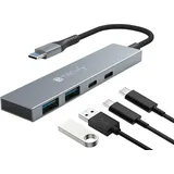 TECHLY EFB IUSB32C-HUB4AC Techly USB3.2 Slim Hub 2x USB-A und 2x USB-C IUSB32CHUB4AC