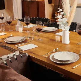 Mäser Osita Retro Tafelservice 18-tlg. cremeweiß