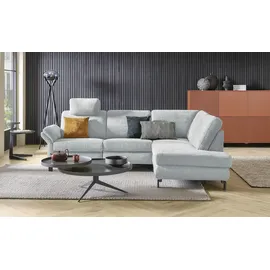 Max Schelling Eckcouch Flachgewebe 3-Sitzer Blau