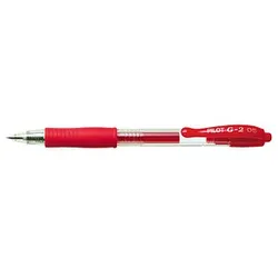 PILOT G2 Gelschreiber rot/transparent 0,3 mm, Schreibfarbe: rot, 1 St.