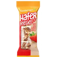 Seeberger Haferriegel Weiße Schokolade und Erdbeere / fruchtig-schokoladiger Haferriegel in praktischer Größe, 12x50g