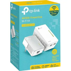 TP-Link TL-WPA4221 KIT (600 Mbit/s IEEE 802.11b,IEEE 802.11g,IEEE 802.11n,IEEE 802.3,IEEE 802.3u Typ C Schnelles Ethernet 10,100 Wi-Fi Powerline Extender Starter Kit