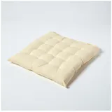 Homescapes Sitzkissen 40 x 40 x 6,5 cm beige 1 St.