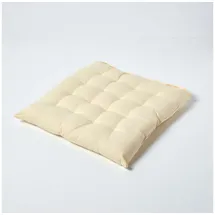 Homescapes Sitzkissen 40 x 40 x 6,5 cm beige 1 St.