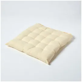 Homescapes Sitzkissen 40 x 40 x 6,5 cm beige 1 St.