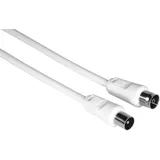 Hama Antennen-Kabel Koax-Stecker - Koax-Kupplung 10 m Weiß