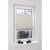 LIEDECO Klemmfix Thermo-Plissee 40 x 130 cm beige