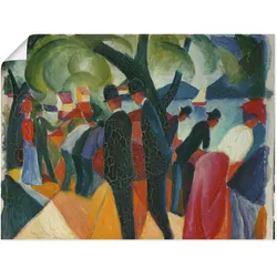 Artland Wandbild »Spaziergang auf der Brücke. 1913«, Gruppen & Familien, (1 St.), als Leinwandbild, Poster in verschied. Größen Artland Farbe Bild(er): bunt