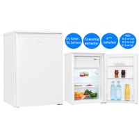 Exquisit Kühlschrank mit Gefrierfach 113L Weiß freistehend Kühlschrank