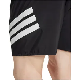 adidas Men's Stripes Swim Shorts 8" INCH, black/white 3XL