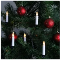 StarTrading 16er LED Weihnachtsbaumkerzen Lichterkette