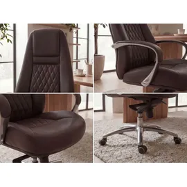 FineBuy AUSTIN Echtleder Braun