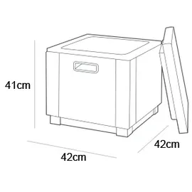 ALLIBERT Ice Cube 40 l graphit