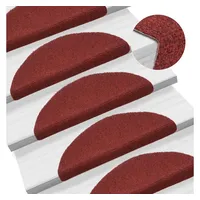 vidaXL Stufenmatte 56 x 17 cm Bordeauxrot