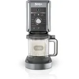 Ninja CREAMi Deluxe Eis-und Eisgetränkmaschine mit 2 Bechern, 10 Funktionen, macht Eiscreme, Gelato, Sorbet, Frozen Yoghurt, Milchshakes, Slushi & mehr, 2-in-1 Geschmacksoption, Silber, NC502EU