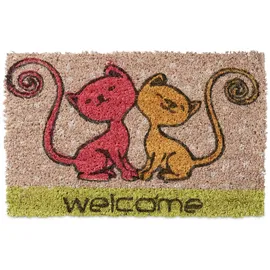 Relaxdays 4052025996093 Türmatte Dekorative Fußmatte Drinnen Rechteckig Mehrfarbig