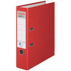Herlitz maX.file nature plus DIN A4 80 mm Rot 1 St.