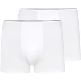 Hanro Retro Boxer unifarben weiß S 2er Pack