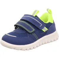 superfit Jungen Sport7 Mini Sneaker, Blau Gelb 8050, 29 EU Weit