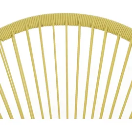 Svita BALI Balkon-Möbel 3-tlg. Polyrattan Lounge-Set Balkon-Set Gelb - Gelb