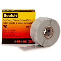 3M Scotch 70 Selbstverschweißendes Silikon-Kautschuk-Band, 25 mm x 9 m