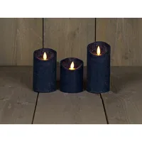 coen bakker LED Kerze 10 cm 12,5 cm 15 cm blau