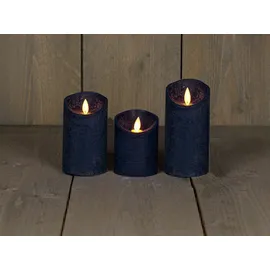 coen bakker LED Kerze 10 cm 12,5 cm 15 cm blau