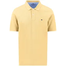 FYNCH-HATTON Poloshirt mit Logo-Stitching, gelb, L