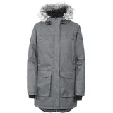 Trespass Thundery, Black/Silver Grey, XS, Warme Wasserdichte Gepolsterte Jacke für Damen, X-Small, Schwarz/Silbergrau