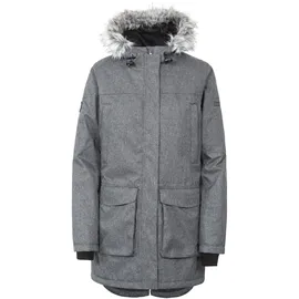 Trespass Thundery, Black/Silver Grey, XS, Warme Wasserdichte Gepolsterte Jacke für Damen, X-Small, Schwarz/Silbergrau