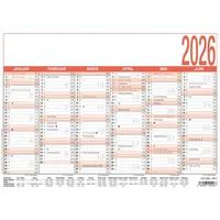 Zettler Arbeitstagekalender 907 A4 29,7x21cm 2026