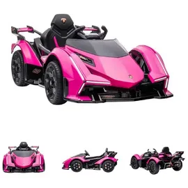 ES-Toys Lamborghini V12 Vision Gran Turismo Elektroauto pink (12V7AH)