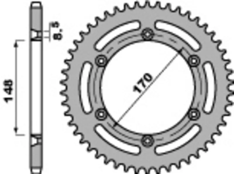 PBR Standard C45 Stahl Ritzel 804 - 520