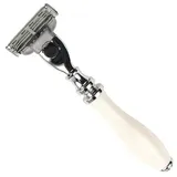 Parker Safety Razor Parker Mach 3 Compatible Razor White Harz 111W-M3