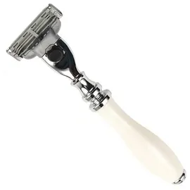 Parker Safety Razor Parker Mach 3 Compatible Razor White Harz 111W-M3