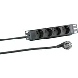 EFB-Elektronik Steckdosenleiste 2 m Schwarz 4 St.