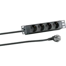 EFB-Elektronik Steckdosenleiste 2 m Schwarz 4 St.