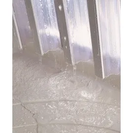 Forte Rimini Nischendusche Schiebetür 80-100 x 185 cm weiß transparent
