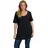 Ulla Popken Damen große Größen Übergrößen Plus Size Bügel-BH, Blütenspitze, Vollspitze schwarz 100C 727062100-100C