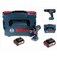 Bosch Professional, Bohrmaschine + Akkuschrauber, GSB 18V-21 Akku Schlagbohrschrauber 18V 55Nm + 1x Akku 5,0Ah + L-Boxx - ohne Lade (Akkubetrieb)