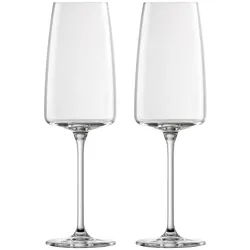 ZWIESEL GLAS Serie VIVID SENSES Sektglas leicht & frisch 2 Stück Inhalt 388 ml