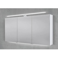 Spiegelschrank 150 cm mit LED Beleuchtung, Doppelspiegelt√oren Beton Anthrazit - 2 Jahre Gewährleistung - mind. 14 Tage Rückgaberecht