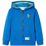 vidaXL Kinder-Kapuzenpullover mit Reißverschluss Blau 92